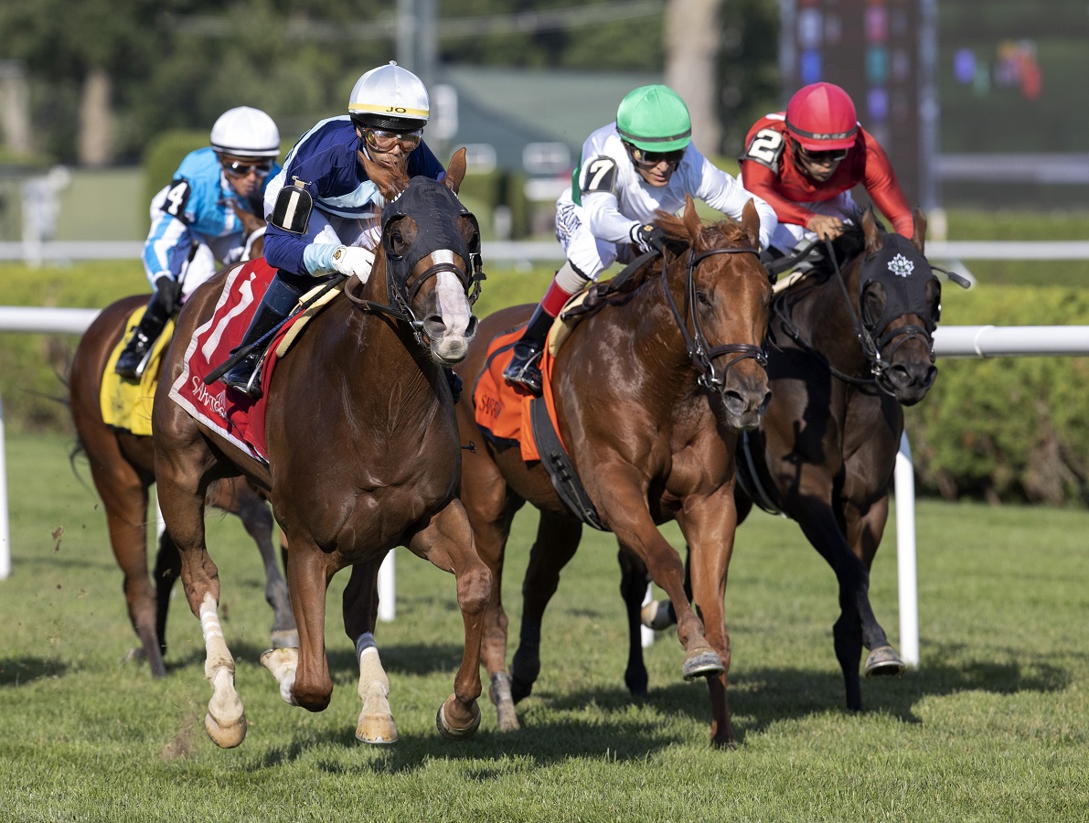 Poppy Flower remató con mucha fuerza para ganar el Galway Stakes DRF