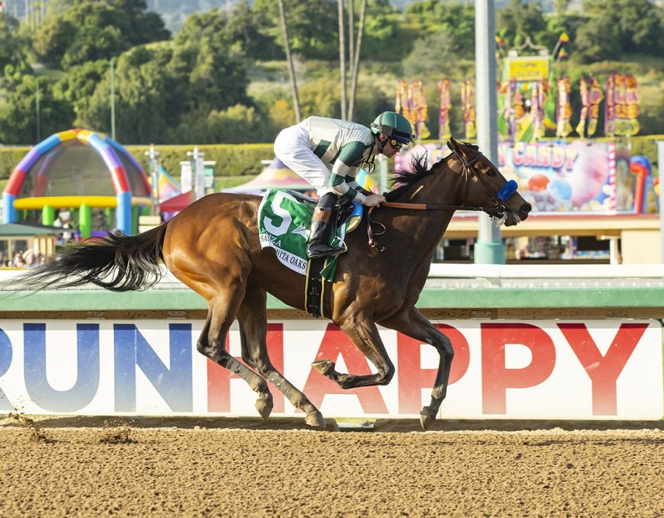 Faiza - Santa Anita Oaks - Benoit Photo