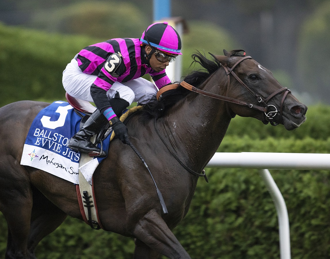 Evvie Jets ganó en cerrado final el Ballston Spa Stakes | DRF en Español