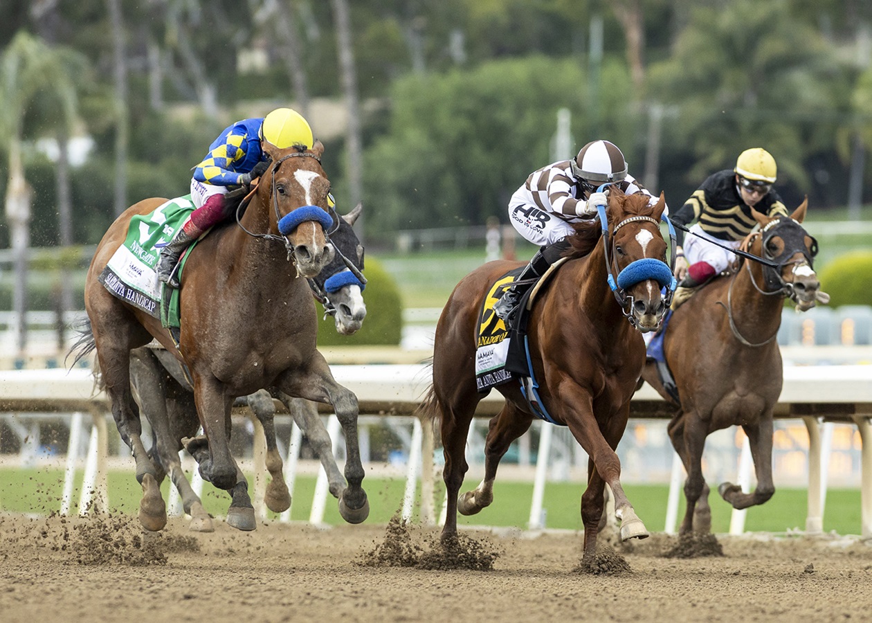 Newgate ganó en un épico final el Santa Anita Handicap DRF en Español