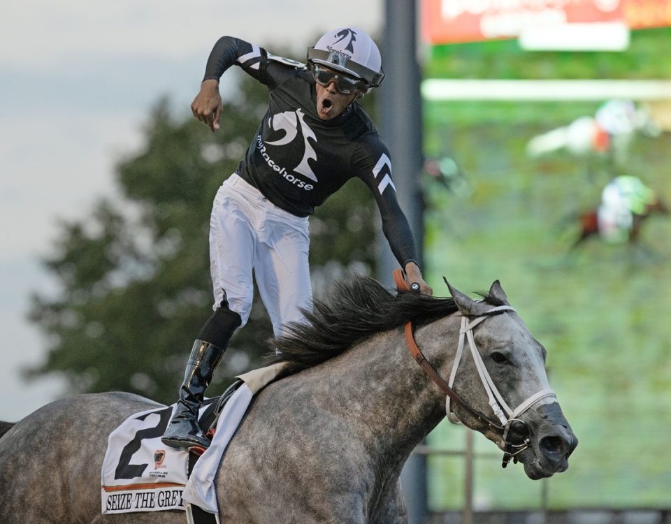 Seize the Grey - Pennsylvania Derby G1 - DRF Barbara Livingston