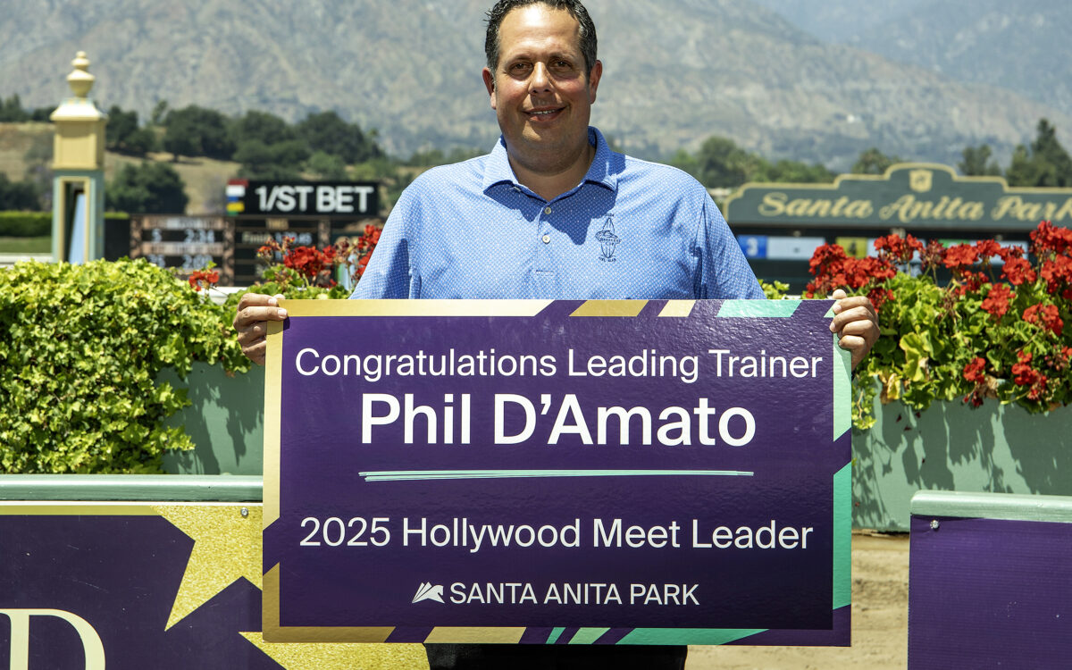 Philip D'Amato - Leading Trainer for the Hollywood Park Meet at Santa Anita Park - Arcadia CA. - © BENOIT PHOTO