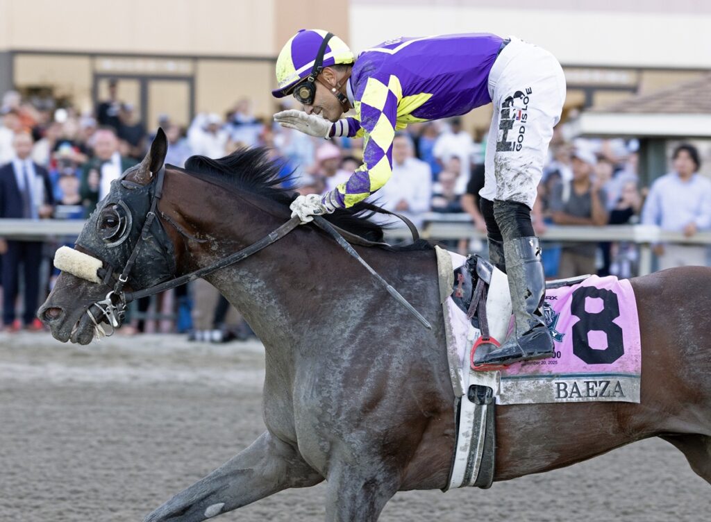 Baeza - Pennsylvania Derby G1 - Debra A. Roma/Daily Racing Form