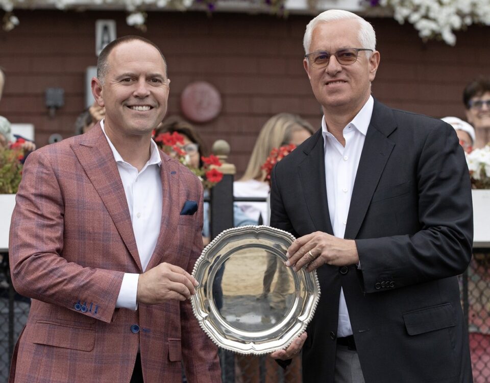 Chad Brown y Todd Pletcher - Saratoga 2025 - Barbara D. Livingston - Daily Racing Form