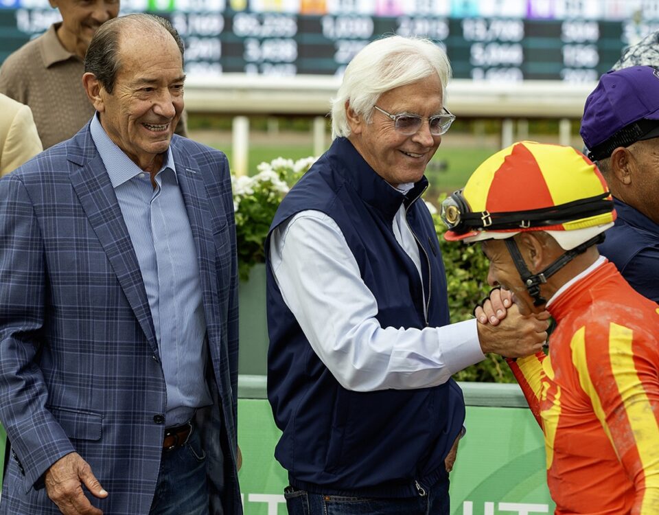 Co-propietario Karl Watson - Bob Baffert - Mike Smith - Benoit Photo CA