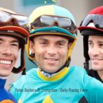 Prat-Rosario-Gaffalione / Barbara D. Livingston - Daily Racing Form