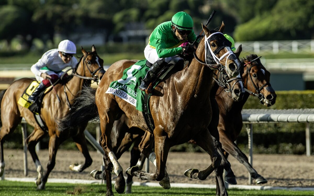Mondego y Emisael Jaramillo - San Marcos Stakes G3 - Santa Anita Park - © BENOIT PHOTO