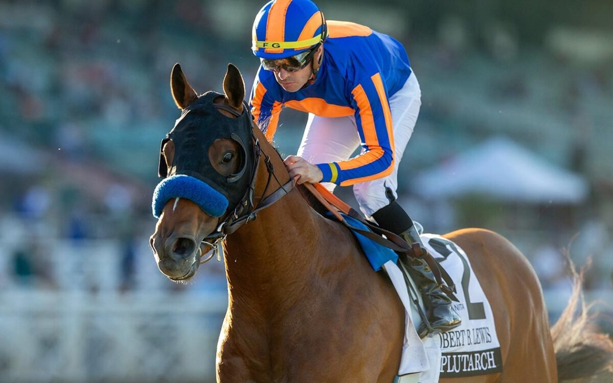 Plutarch - Robert B. Lewis Stakes - Santa Anita Park - Benoit Photo, CA.