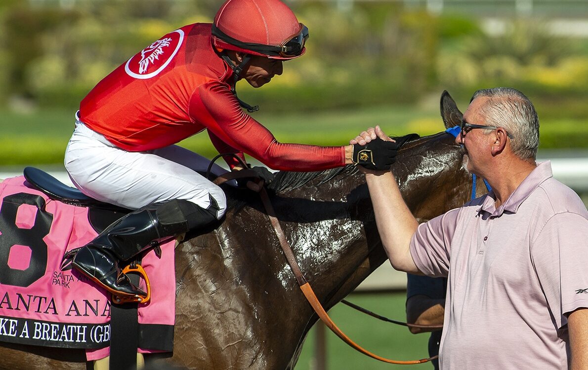 Emisael Jaramillo y Mark Glatt - Santa Ana Stakes G3 - Santa Anita Park - © BENOIT PHOTO