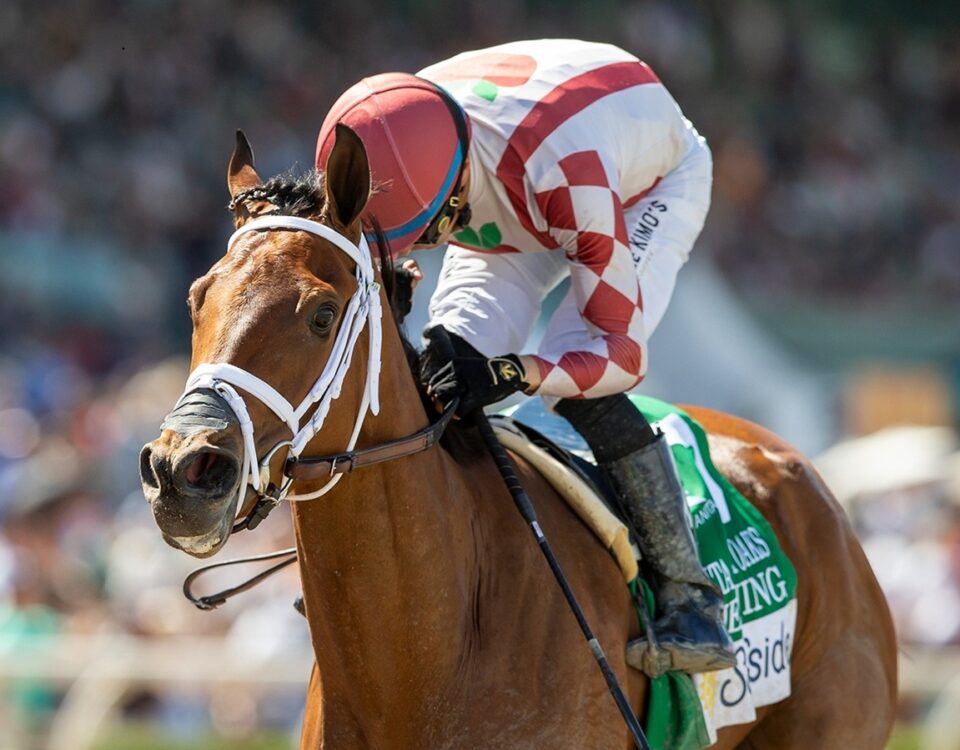 Meaning - Santa Anita Oaks G2 - Benoit Photo - California