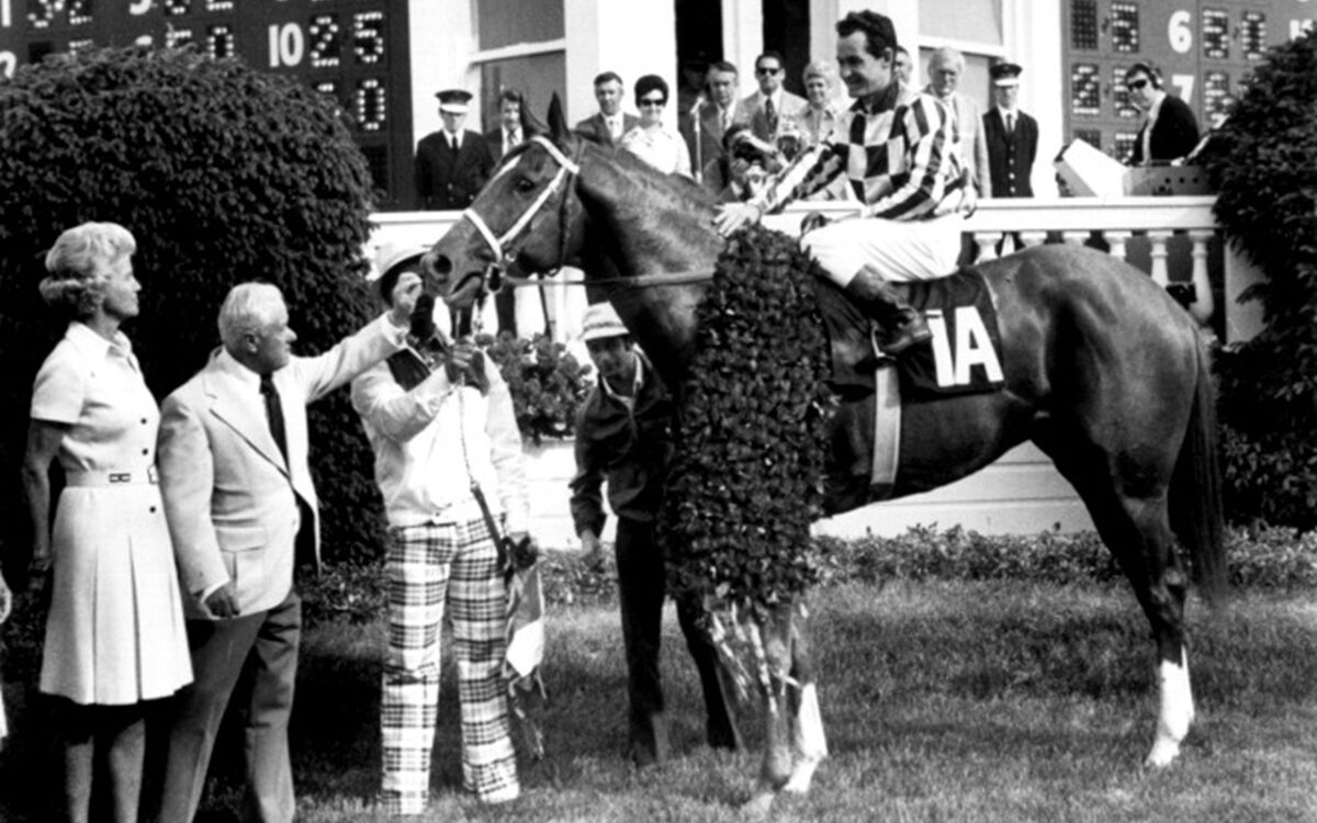 Secretariat-Derby73WinC-Laurin. Daily Racing Form archive.