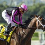 Simply Joking and jockey Emisael Jaramillo - Santa Maria Stakes G3 - Santa Anita Park, Arcadia - © BENOIT PHOTO