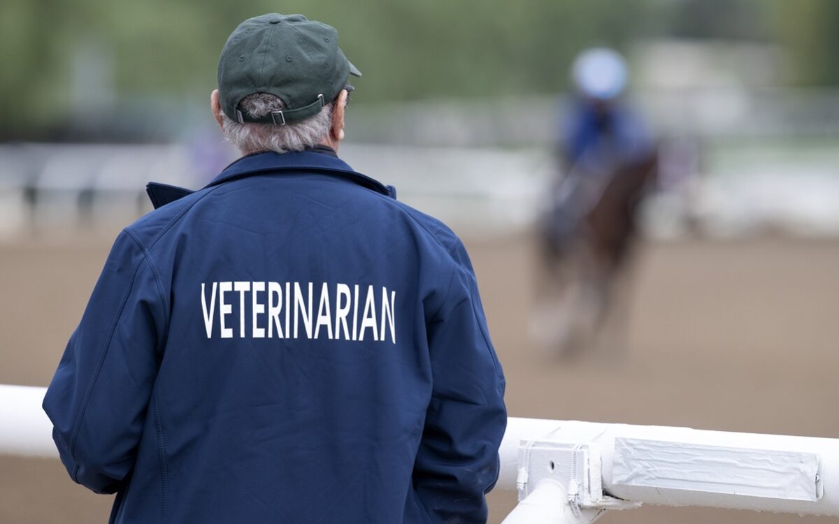 Track Veterinarian - photo credit Barbara D. Livingston - Daily Racing Form