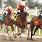 Poulin in O T - Pink Lloyd Stakes $100,000 - Benoit Photo.