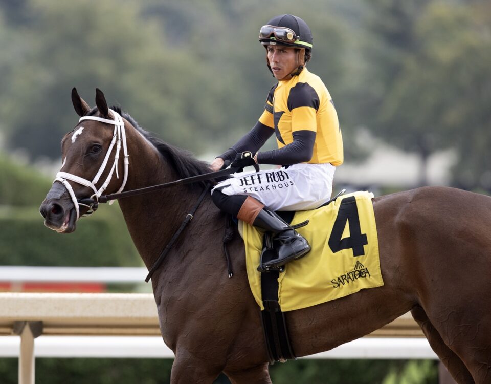 Irad Ortiz, Jr. up, Saratoga Race Course - Barbara D. Livingston - Daily Racing Form