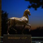 Breeders' Cup statue - Barbara D; Livingston - Daily Racing Form